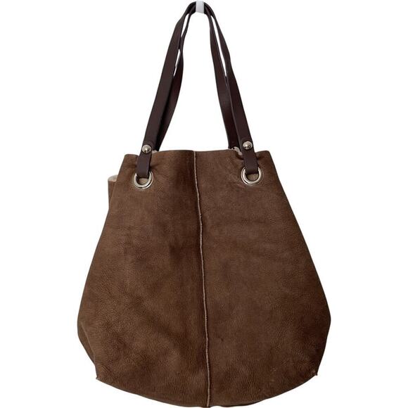 UGG Jane Shearling Brown Tote Bag - Picture 6 of 13